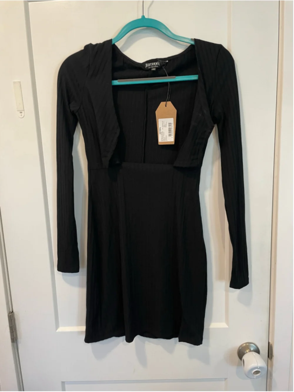 Women's Disturbia Black Eastwick Cut Out Mini Dress Size 4 Goth READ